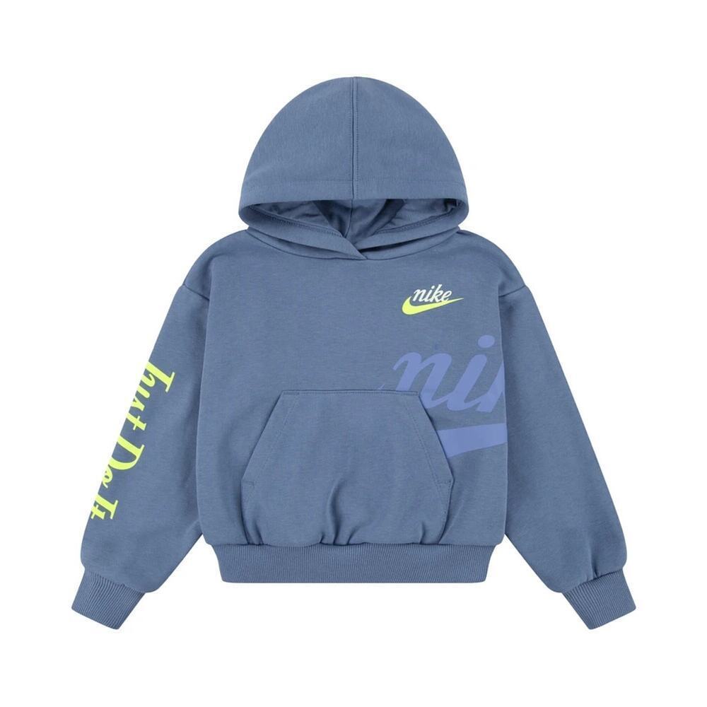 Nike Just Do It Little Girl New Impression Pullover Hoodie Aegean Storm Size 3T